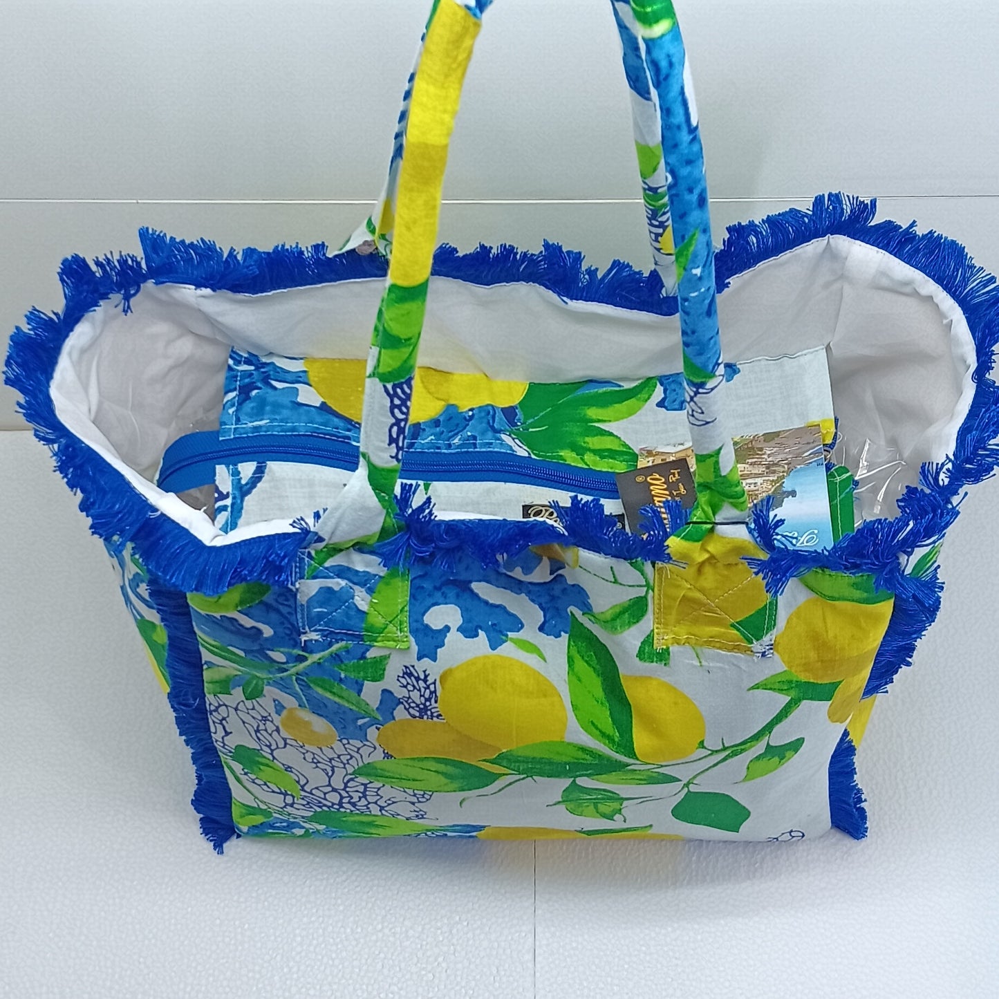 Borsa Mare Positano Fantasia Limoni